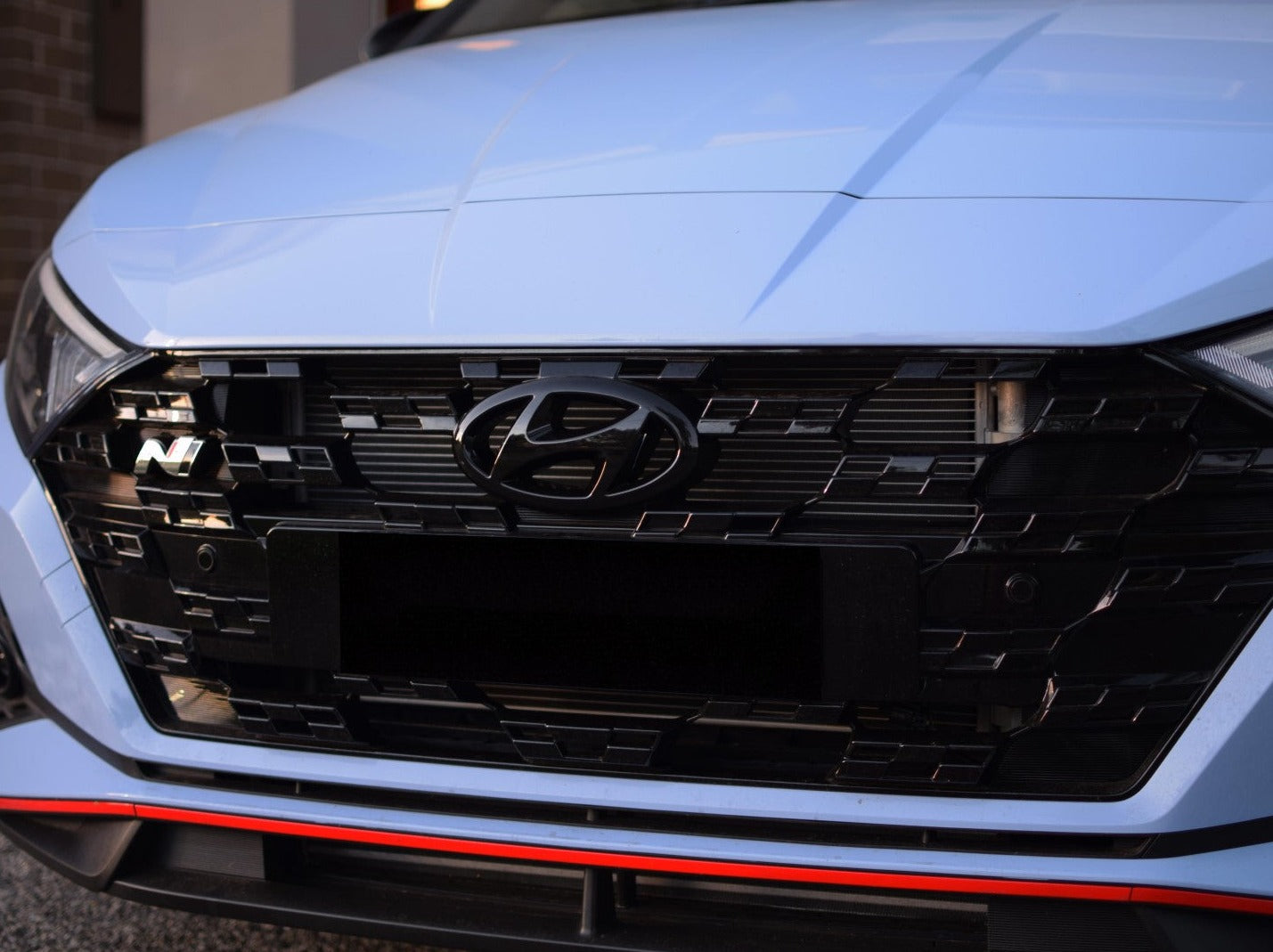 i20 N Overlay Badges - Gloss Black - Full Set (Front, Rear & Steering Wheel)